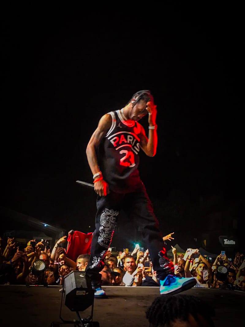 Travis Scott R v le Un Maillot PSG x Air Jordan In dit Lors Du