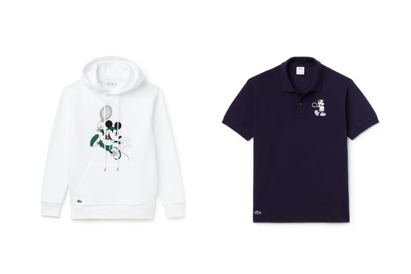 Pull lacoste 2025 mickey blanc