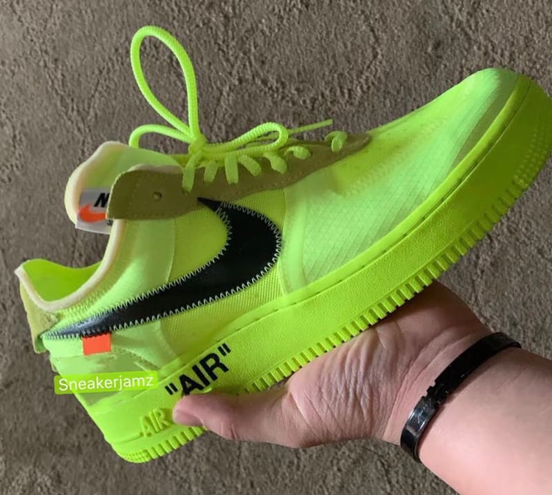 air force x off white fluo