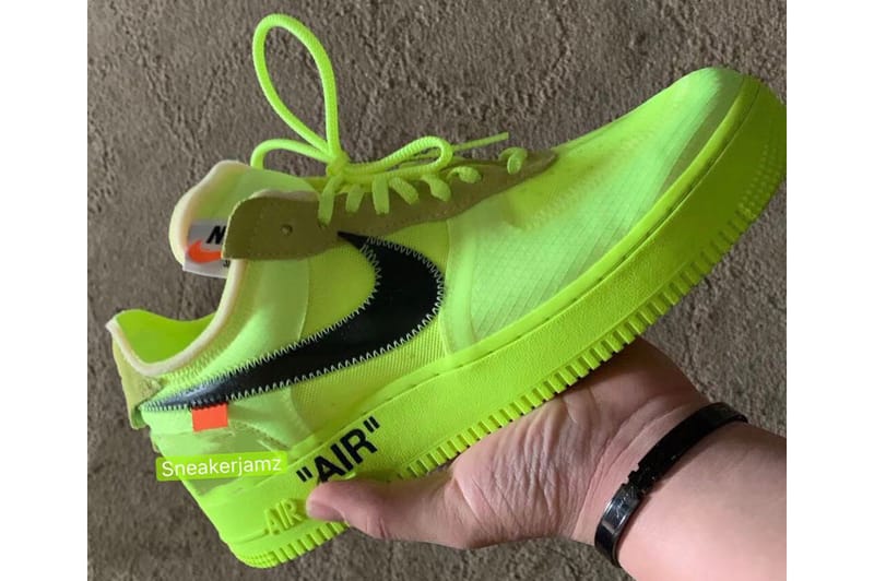 Nike air force discount 1 off white jaune