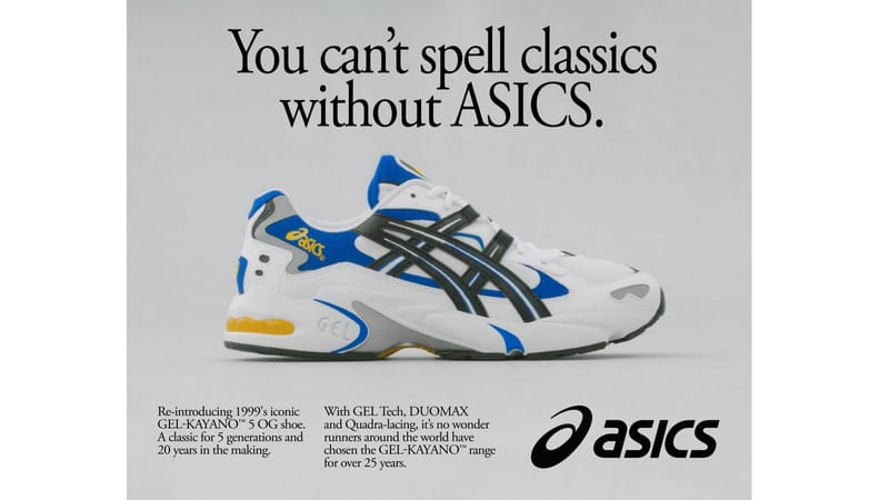 Asics gel kayano 1999 sales