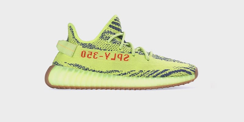 Frozen yellow yeezy raffle top