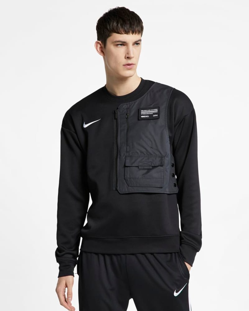 Nike d voile un sweat football avec gilet technique int gr