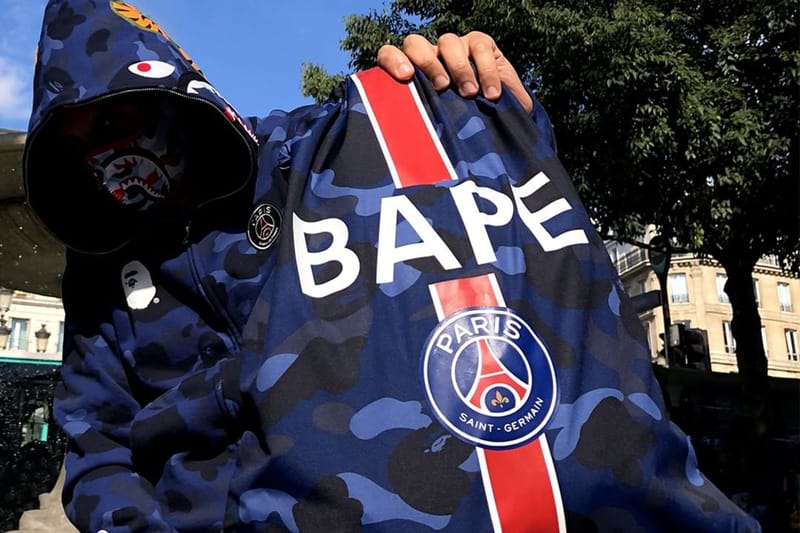 Felpa bape x psg shop