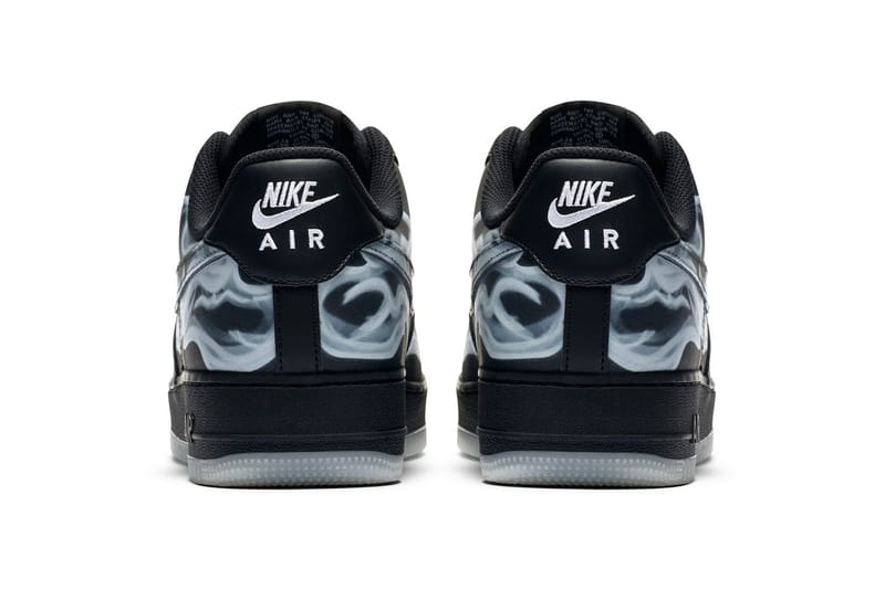 Nike air force 1 black skeleton online