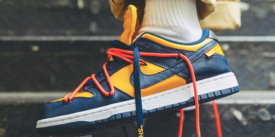 nike dunk off white on feet