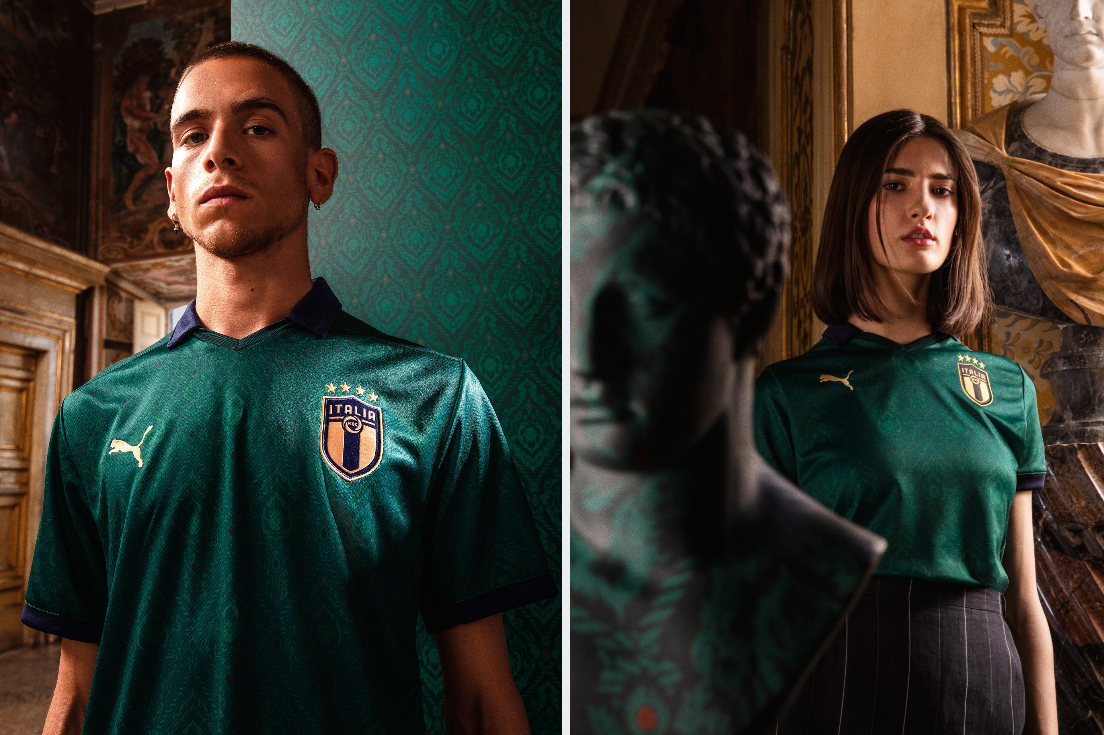 PUMA : un nouveau maillot vert pour l'équipe d'Italie, inspiré de ...