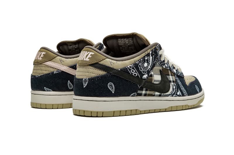 Travis Scott x Nike SB Dunk Low date de sortie et visuels officiels de la paire Hypebeast