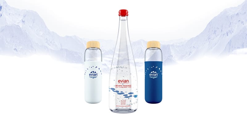 Bouteille evian 2024 off white