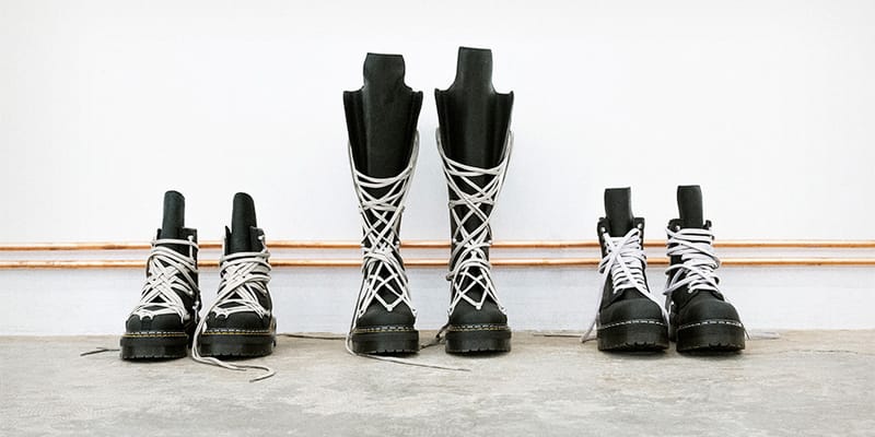 靴 DR. MARTENS X RICK OWENS Rick Owens x Dr. Martens : collaboration Quad Boot | Hypebeast
