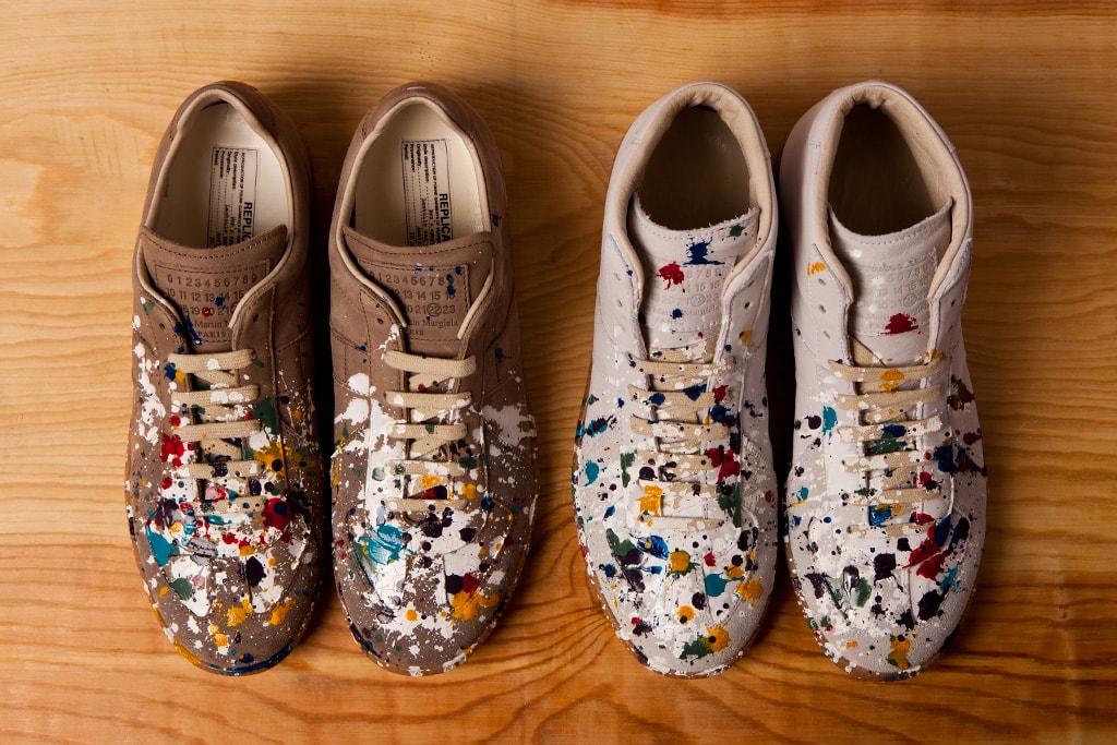 Maison Martin Margiela 2012 初秋Paint Splatter Replica 鞋款