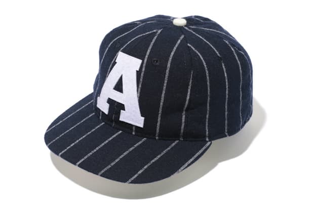 A Bathing Ape x Ebbets Field Flannels 2012 秋冬 A Logo Wool Cap 帽款 ...