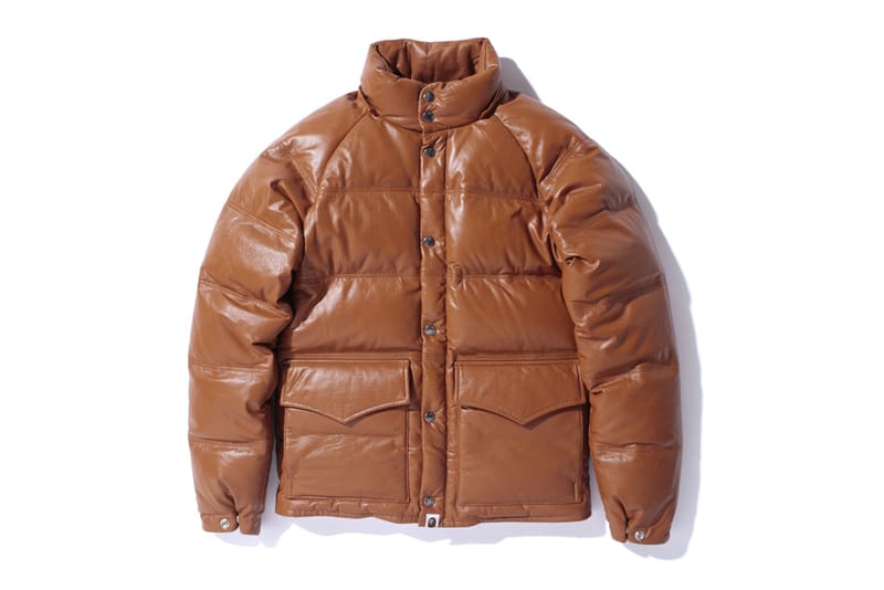 A Bathing Ape 2012 冬季Leather Classic Down Jacket | Hypebeast