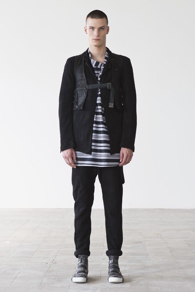 希少 BORIS BIDJAN SABERI AW 14-15 COAT1 S hide-m | Boris Bidjan Saberi COAT 1 SHORT, black cotton