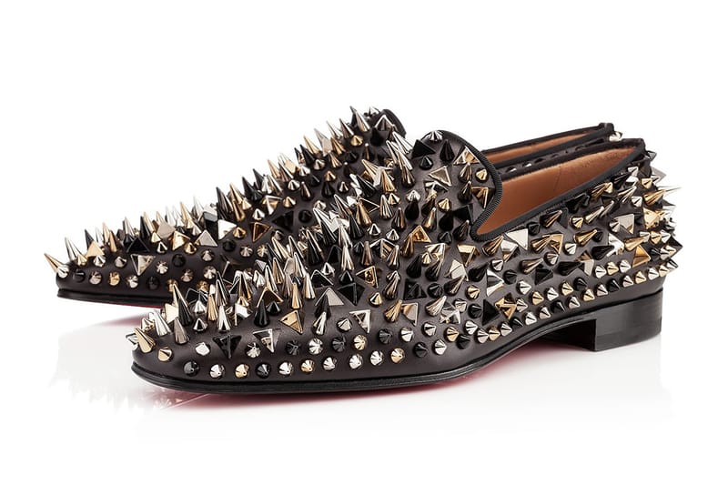 Christian Louboutin 2013 秋冬Dandy Pik Pik Black Leather 鉚