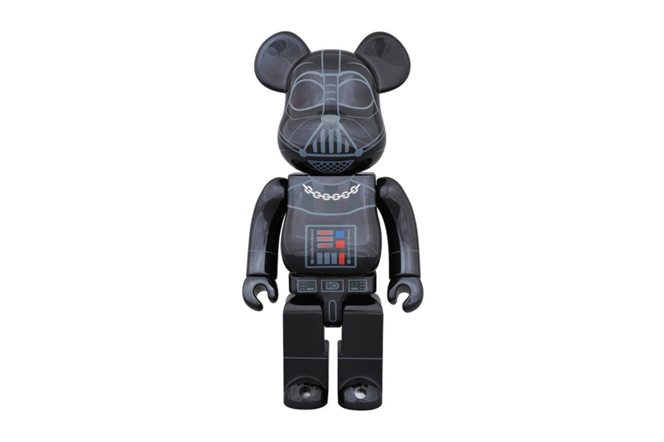 Star Wars x Medicom Toy 400% & 100% Darth Vader「Chrome」Bearbrick 玩偶