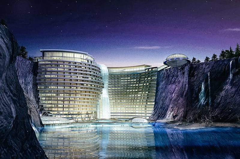 design 设计atkins 打造上海 shimao wonderland「水中洞穴」酒店与大
