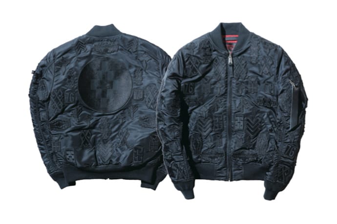 【希少コラボ】Marcelo Burlon × Alpha Industries Marcelo Burlon x Alpha Industries 刺绣MA-1 夹克| Hypebeast