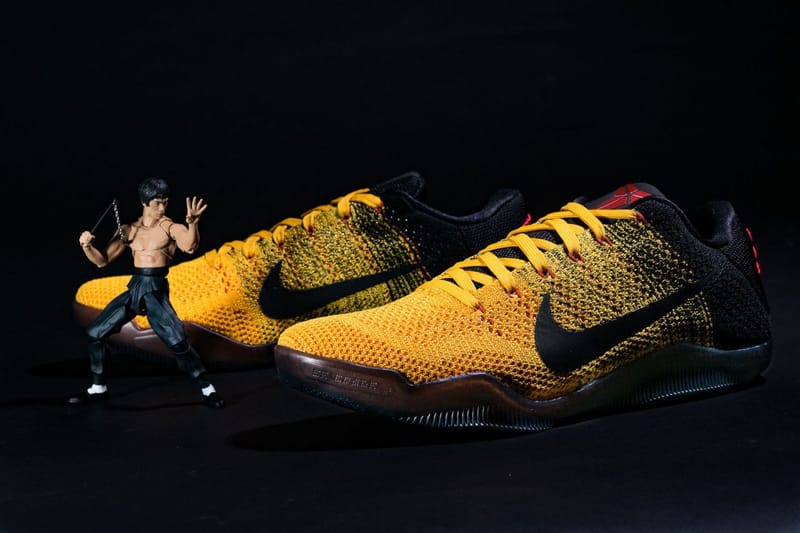 ば*る様 希少NIKE KOBE Ⅺ ELITE LOW BRUCE LEE 2 龍争虎斗！Nike Kobe 11 Elite Low「Bruce Lee」别注配色| Hypebeast
