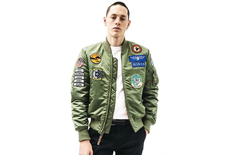 Deus Ex Machina × ALPHA INDUSTRIES M deus ex machina X ALPHA INDUSTRIES MA-1 Flight Jacket+