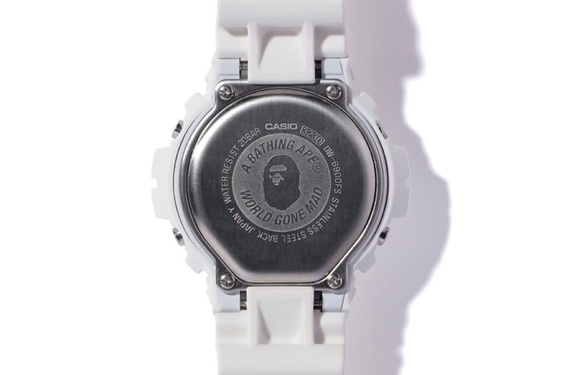 猿颜白调－A Bathing Ape x G-SHOCK 推出联名DW-6900 | Hypebeast
