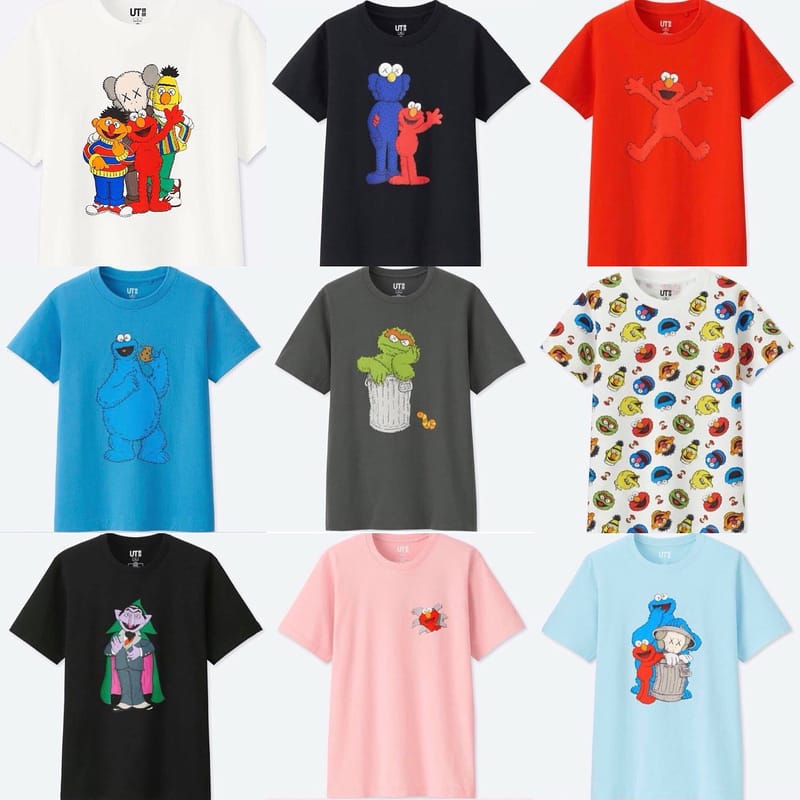 KAWS x UNIQLO UT x《Sesame Street》联名系列抢先曝光| Hypebeast