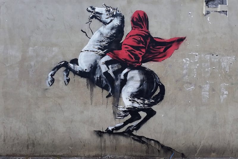 banksy最新涂鸦作品现身巴黎街头