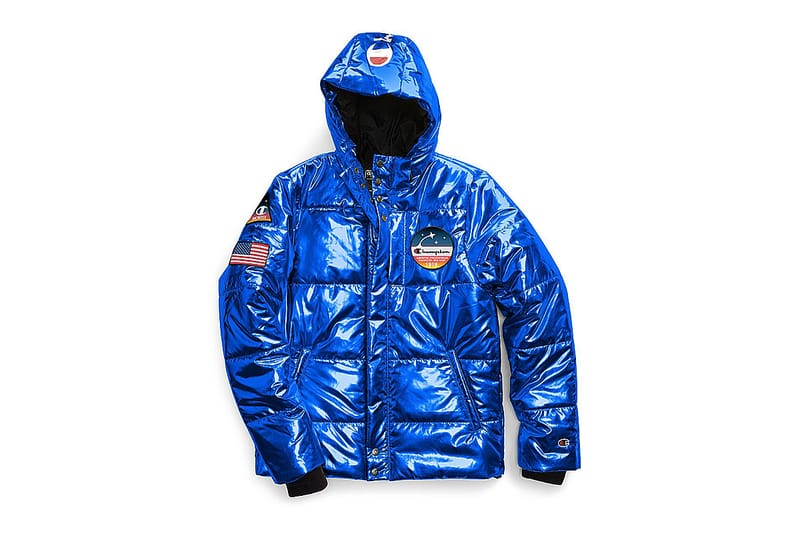 Champion nasa fashion metallic puffer