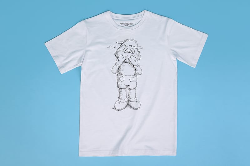 KAWS HOLIDAY JAPAN Sketch T-Shirt Black Men's - SS19 - US