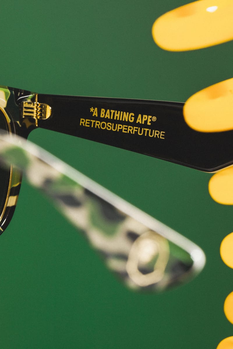A BATHING APE® x RETROSUPERFUTURE 联手推出耀目眼镜作| Hypebeast