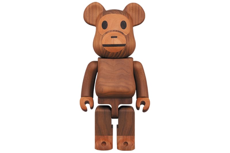 Karimoku x Medicom Toy 携手打造400% BE@RBRICK 木制BAPY MILO 玩偶