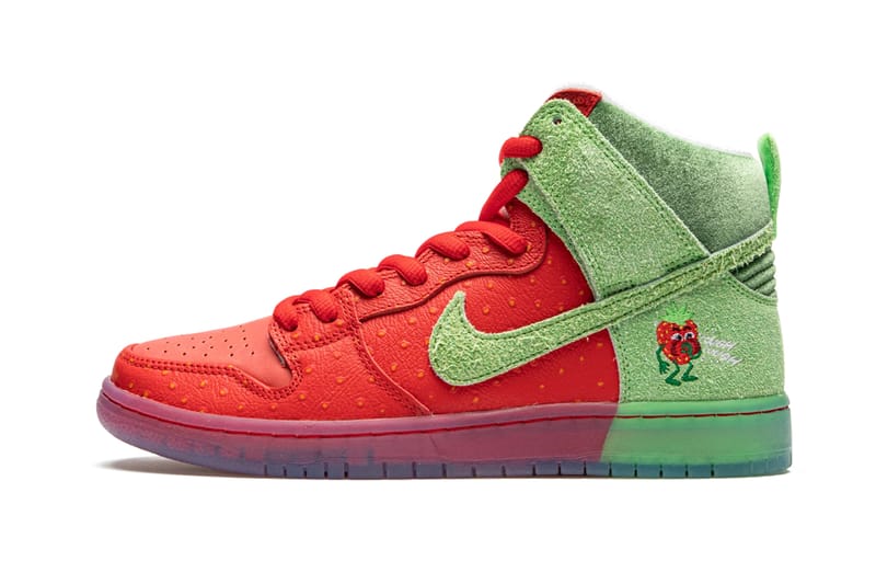 Nike SB Dunk High「Strawberry Cough」官方图辑、发售情报公开| Hypebeast