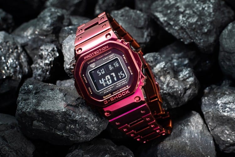 G-Shock 不锈钢系列Full Metal 5000 全新红色表款发布| Hypebeast