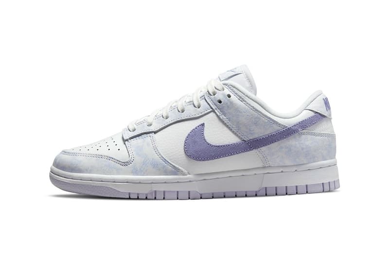 dunk low trainers white green sunset lagoon purple pulse