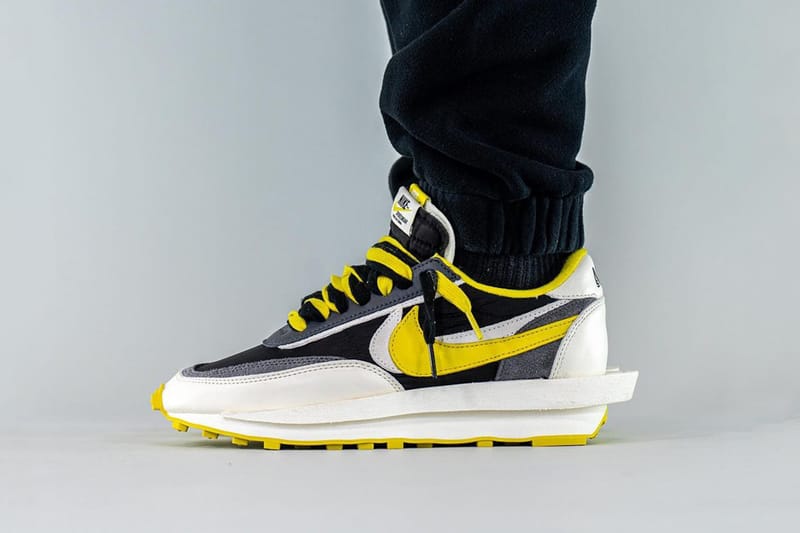 再次近赏UNDERCOVER x sacai x Nike LDWaffle「Bright Citron」三方联