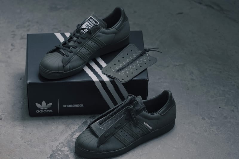 率先近赏NEIGHBORHOOD x adidas Originals Superstar 联名系列军绿配色