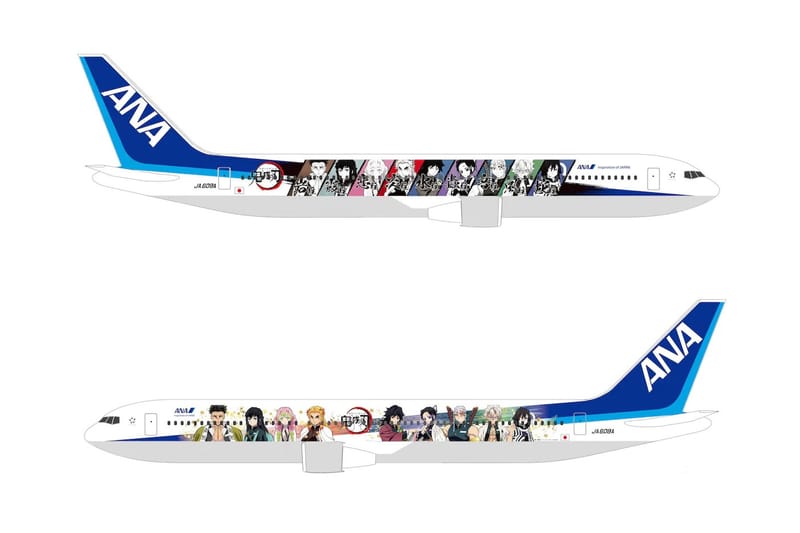 鬼滅の刃　ANA 模型 ANA×『鬼滅の刃』特別デザインの飛行機「鬼滅の刃じぇっと壱」が