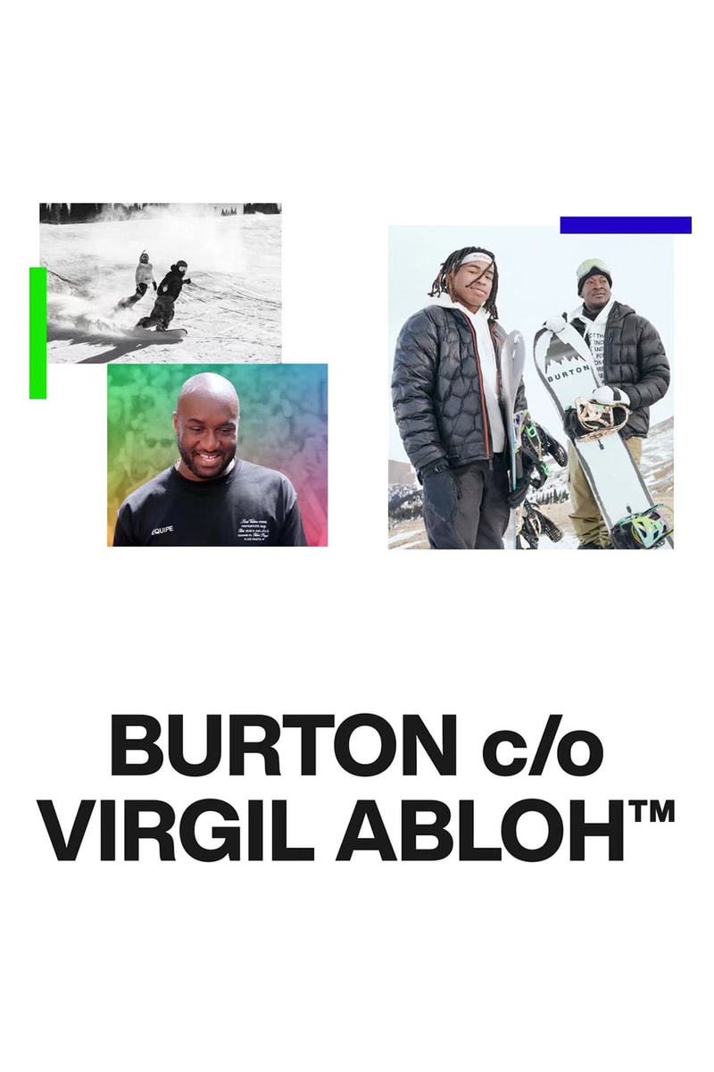 BURTON c/o Virgil Abloh™ 联名限量单板系列即将登场| Hypebeast