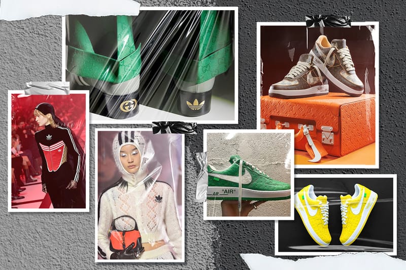 多角度对比Gucci x adidas 与Louis Vuitton x Nike｜时装屋与运动品牌