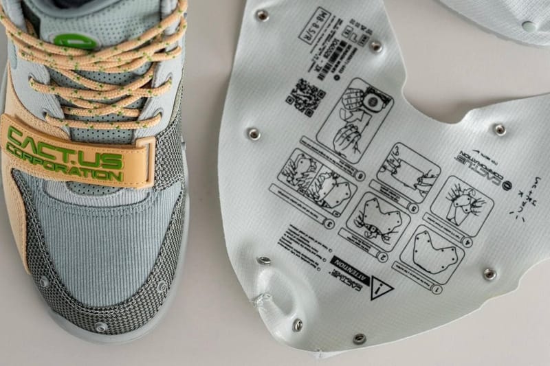 Travis Scott x Nike Air Trainer 1 联名鞋款「Grey Haze」上脚图集