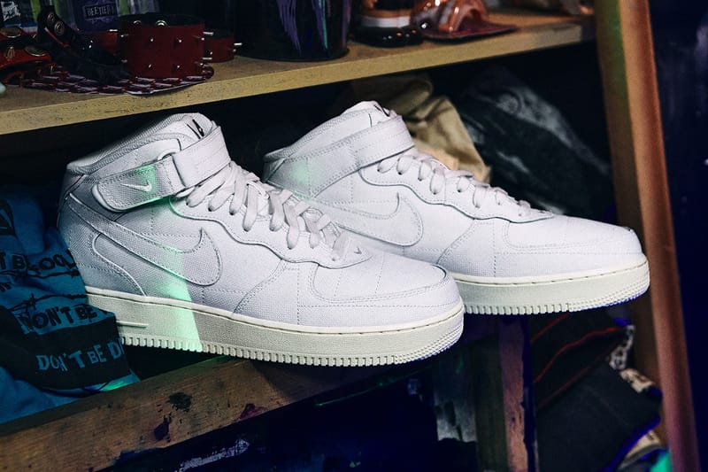 率先近赏99%IS- x GR8 定制版本Nike Air Force 1 Mid「双层可撕裂设计 