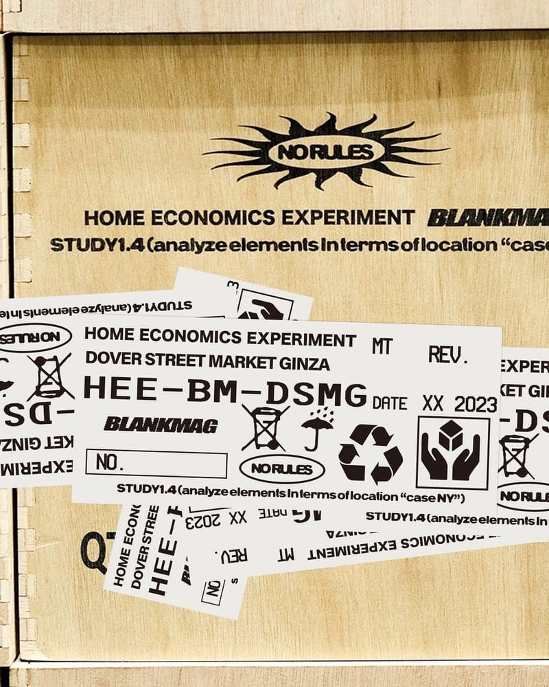 HOME ECONOMICS EXPERIMENT、BLANKMAG 联名系列即将上架| Hypebeast