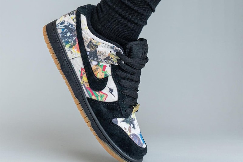 希少29.5 supreme nike dunk rammellzee-