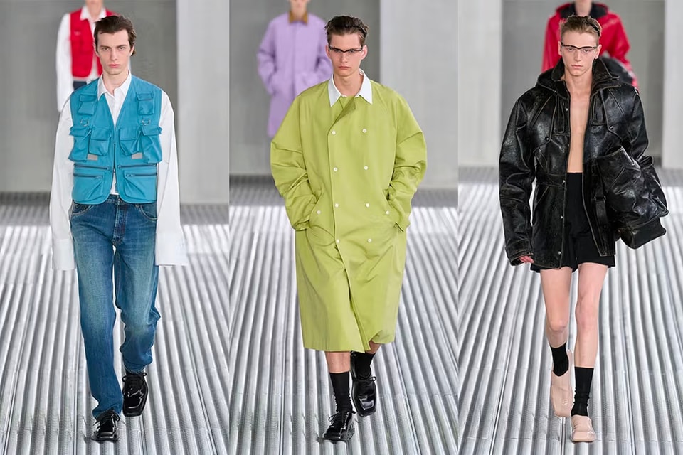 Raf Simons 与 Miuccia Prada 共同打造 Prada 2024 最新男装系列大秀 | Hypebeast