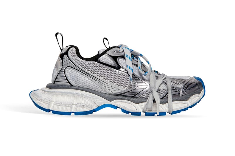 Balenciaga 运动鞋款3XL Trainers 正式推出最新「无泥」版本蓝灰配色