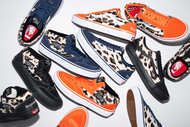 Supreme x Vans 全新2023 秋冬「Leopard」联名系列登场| Hypebeast