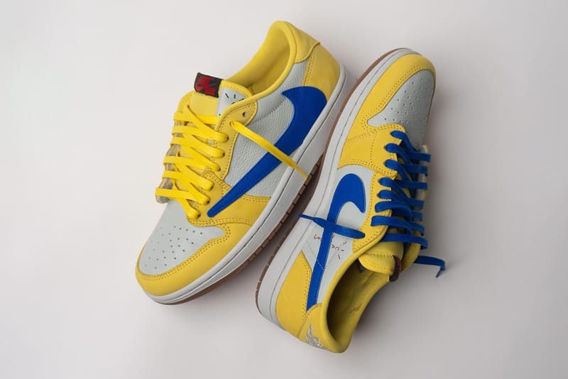 率先近赏Travis Scott x Air Jordan 1 Low OG 全新配色「Canary