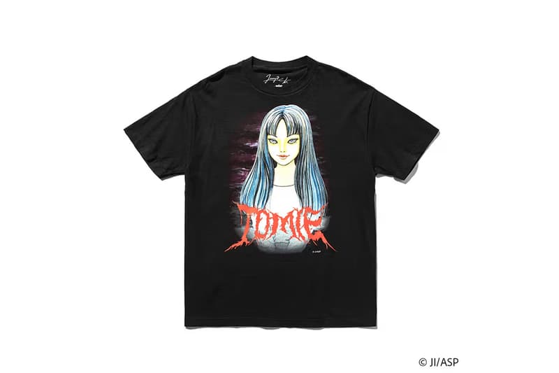 伊藤润二经典作品《富江》携手weber 推出复古动漫风格T-Shirt