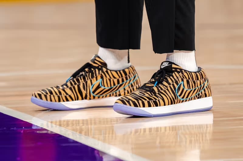野性虎纹！Devin Booker 着用Nike Book 1 全新PE 配色| Hypebeast