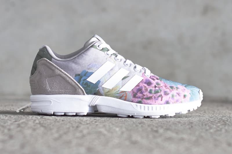 zx flux adidas floral pink